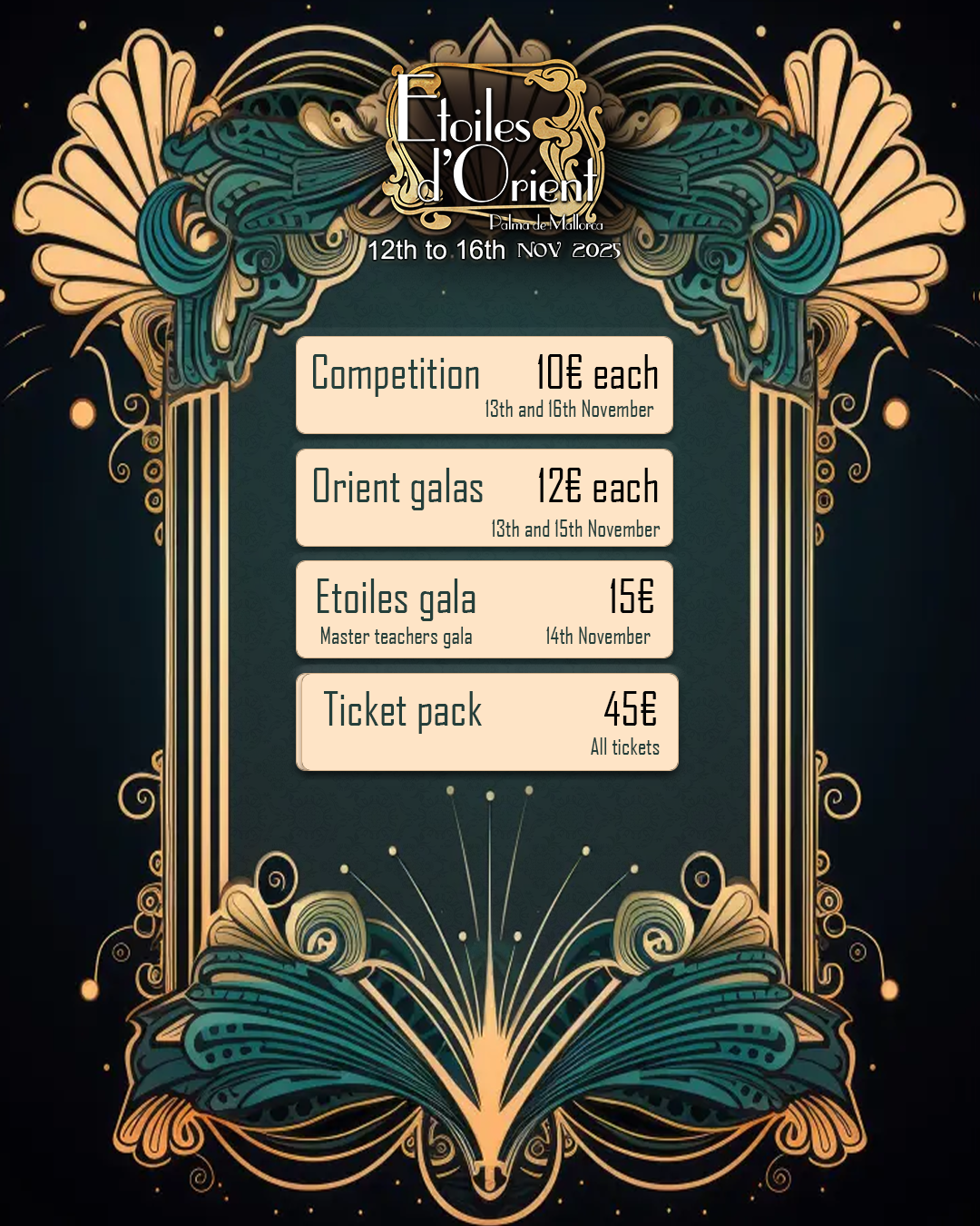 Tickets - Etoiles Dorient Fest